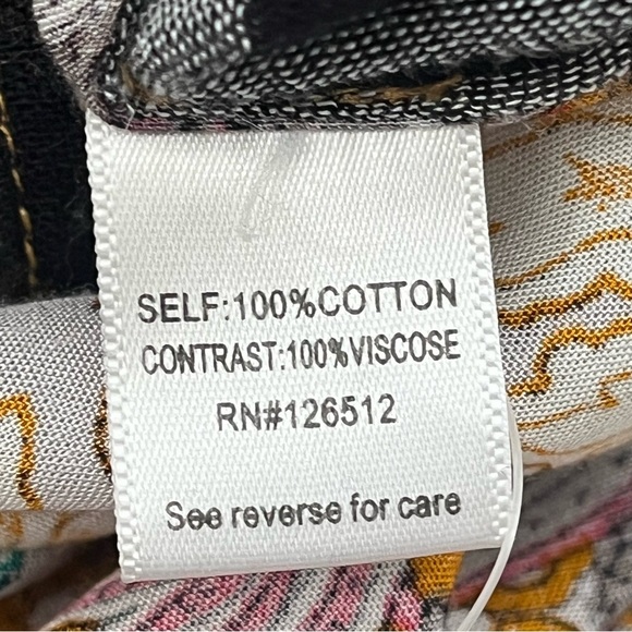 Aratta Silent Journey Anthro Stripe Floral Embroidered Top S High Low Tunic Boho - Picture 11 of 11